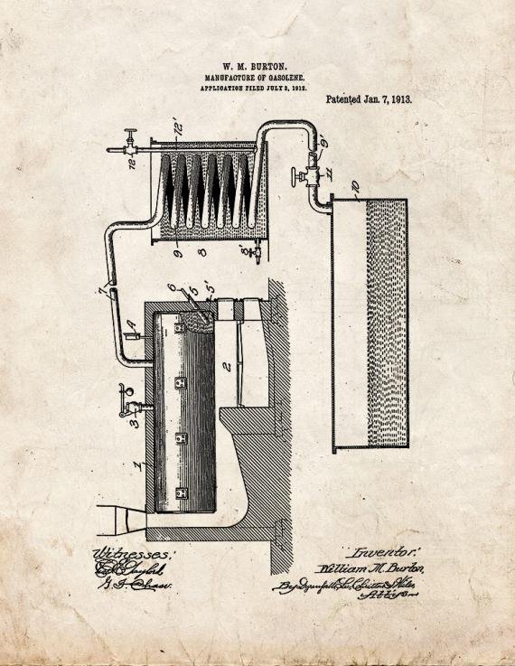 Patent Blueprint 1896 1 12 A4 Photo Print