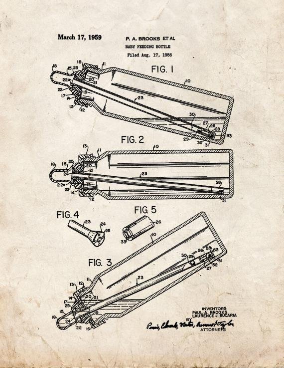 Patent Blueprint 190 1 12 A4 Photo Print