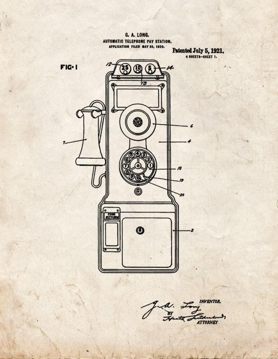 Patent Blueprint 1903 1 12 A4 Photo Print