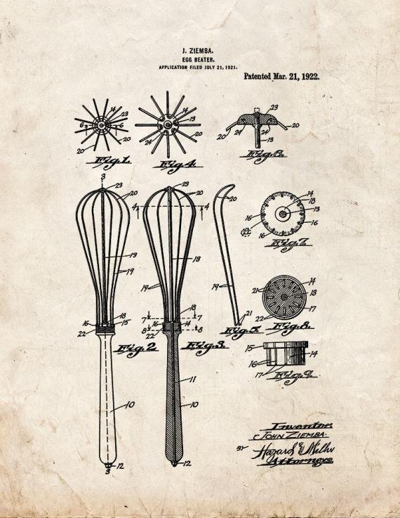 Patent Blueprint 1905 1 12 A4 Photo Print