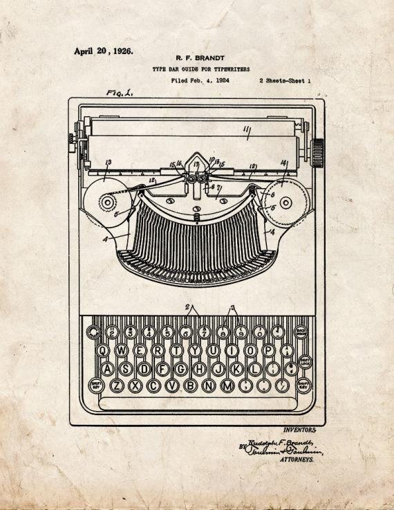 Patent Blueprint 1912 1 12 A4 Photo Print