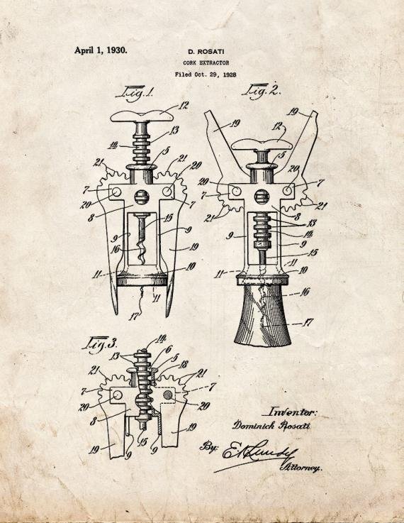 Patent Blueprint 1919 1 12 A4 Photo Print
