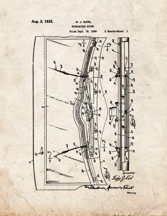 Patent Blueprint 1924 1 12 A4 Photo Print