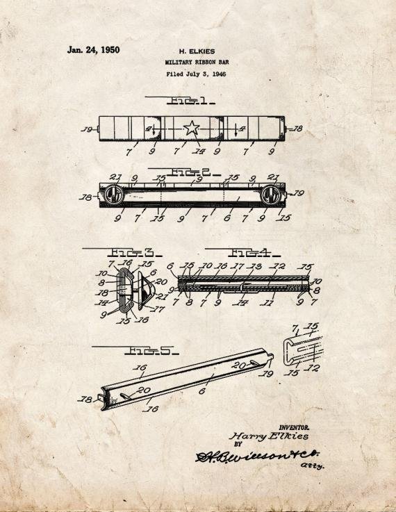 Patent Blueprint 1937 1 12 A4 Photo Print