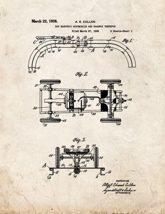Patent Blueprint 194 1 12 A4 Photo Print