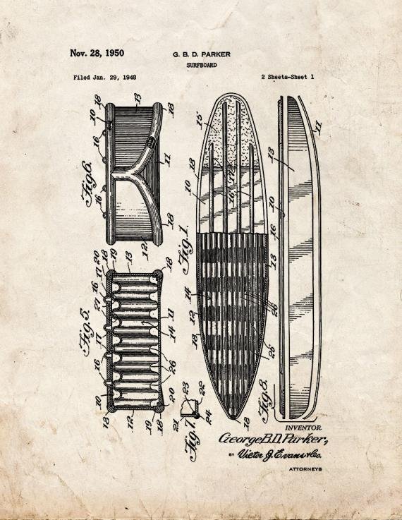 Patent Blueprint 1940 1 12 A4 Photo Print