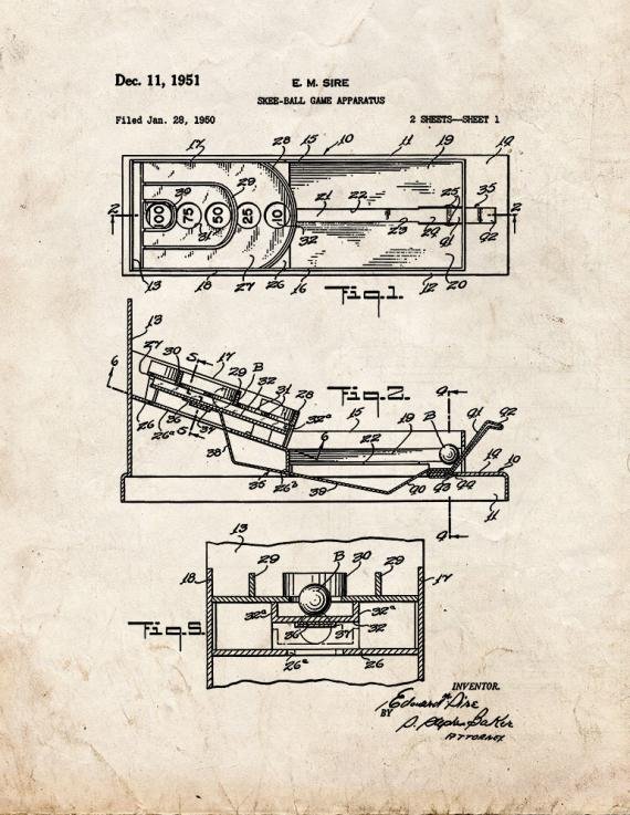 Patent Blueprint 1943 1 12 A4 Photo Print