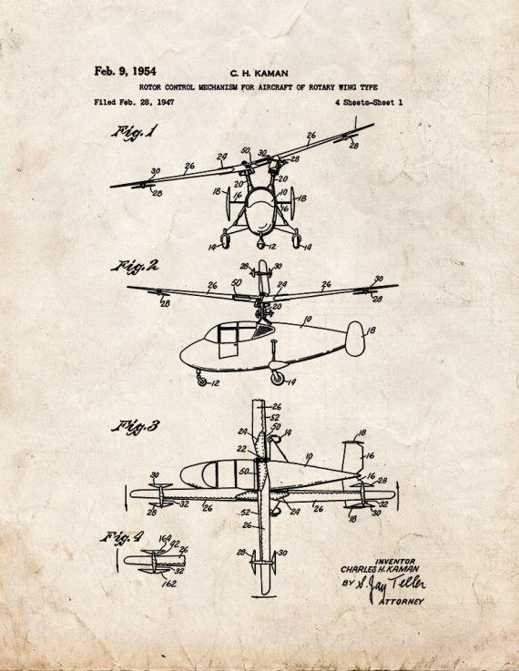 Patent Blueprint 1946 1 12 A4 Photo Print