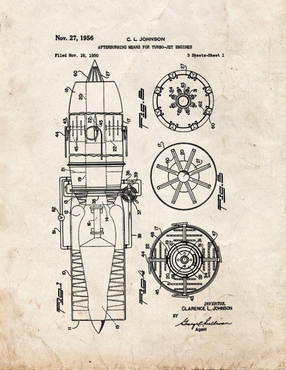 Patent Blueprint 1947 1 12 A4 Photo Print