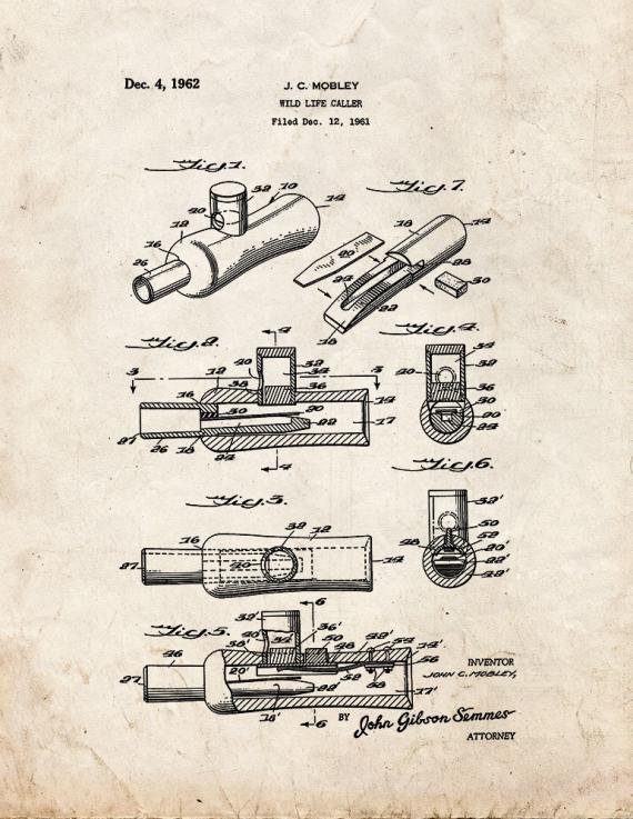 Patent Blueprint 1959 1 12 A4 Photo Print
