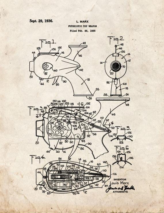 Patent Blueprint 196 1 12 A4 Photo Print