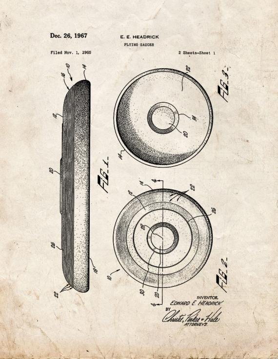 Patent Blueprint 1966 1 12 A4 Photo Print