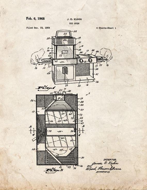 Patent Blueprint 1967 1 12 A4 Photo Print