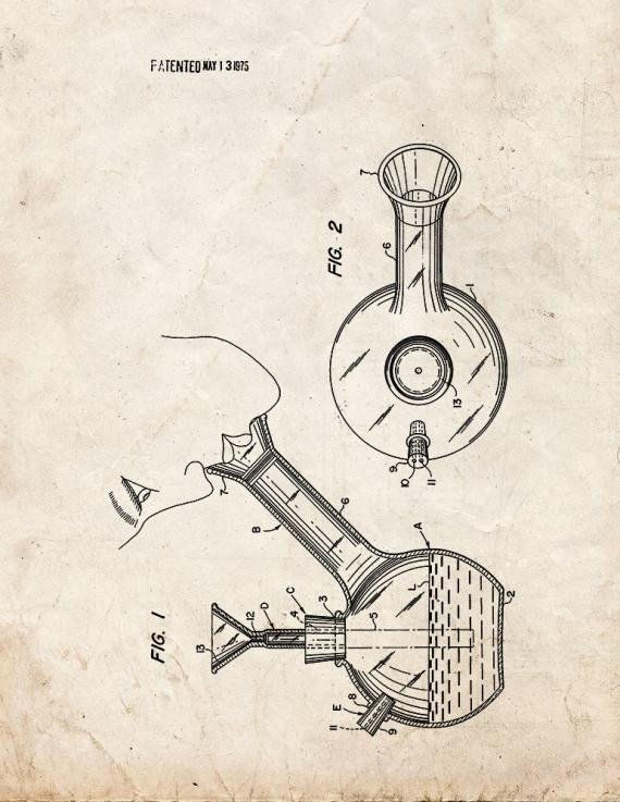 Patent Blueprint 1975 2 12 A4 Photo Print
