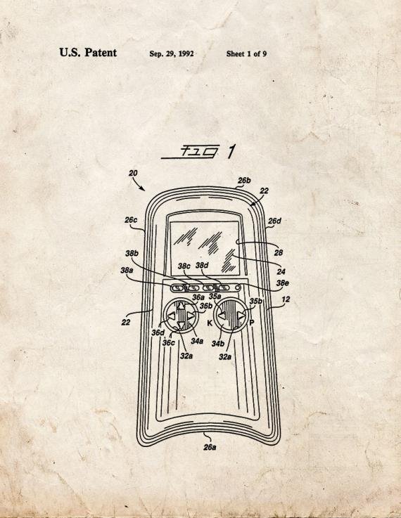 Patent Blueprint 1981 2 12 A4 Photo Print