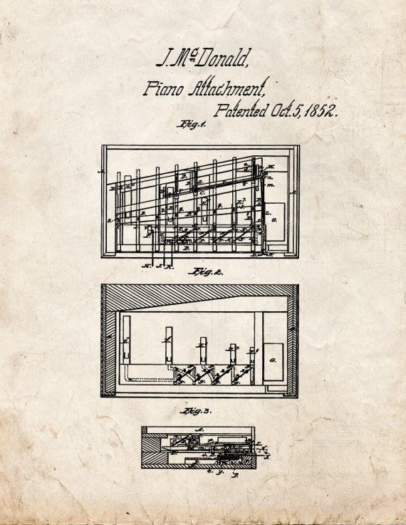 Patent Blueprint 1987 1 12 A4 Photo Print
