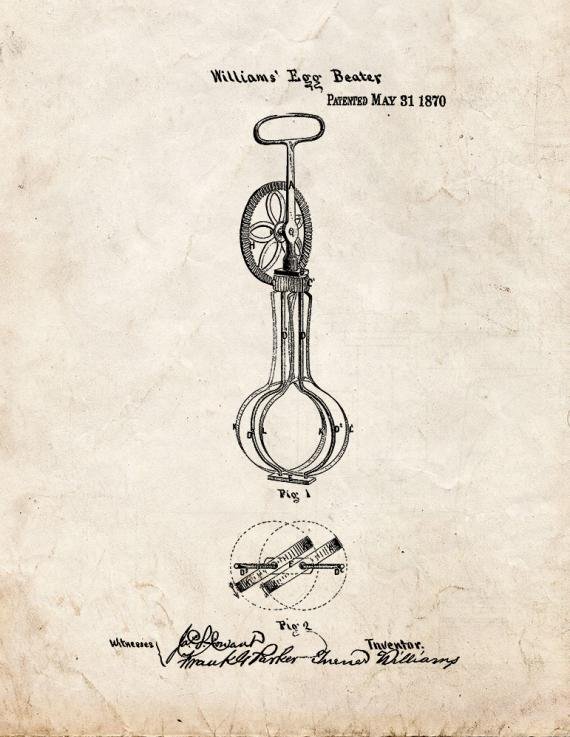 Patent Blueprint 1992 1 12 A4 Photo Print