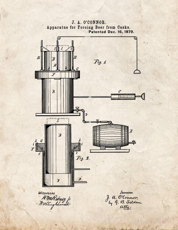 Patent Blueprint 2000 1 12 A4 Photo Print