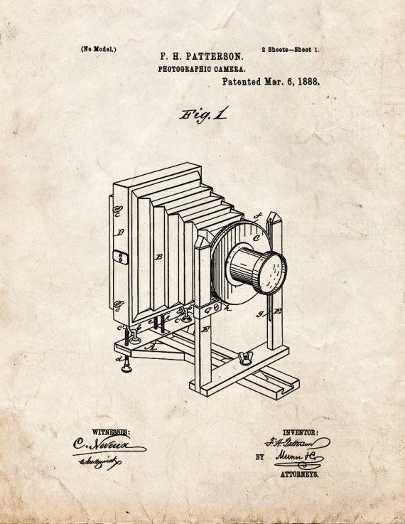 Patent Blueprint 2007 1 12 A4 Photo Print