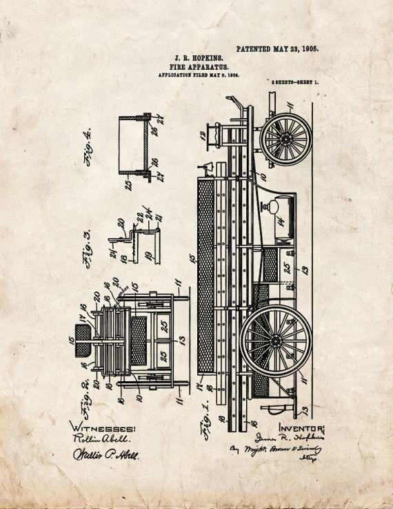 Patent Blueprint 201 1 12 A4 Photo Print