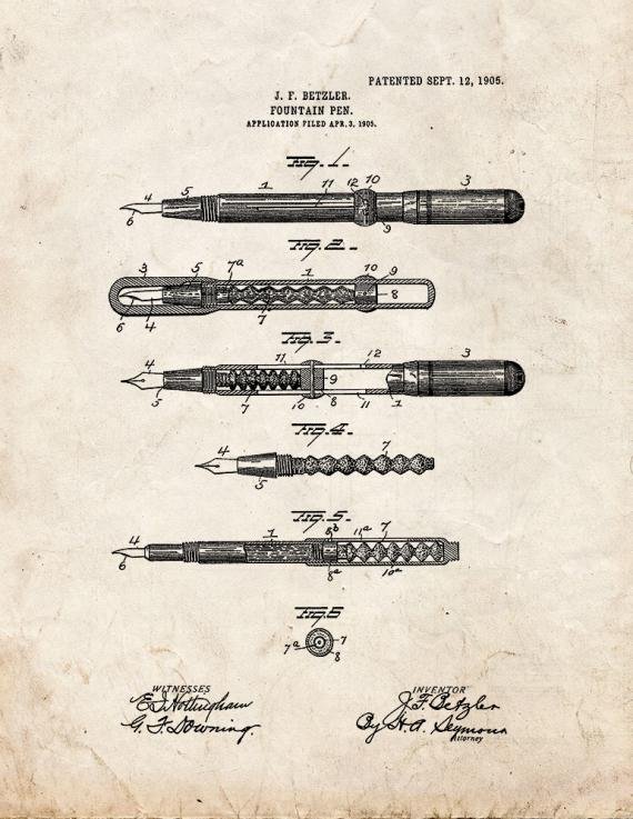 Patent Blueprint 2028 1 12 A4 Photo Print