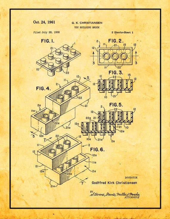 Patent Blueprint 203 1 12 80 paper golb A4 Photo Print