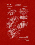 Patent Blueprint 203 1 12 80 paper red A4 Photo Print