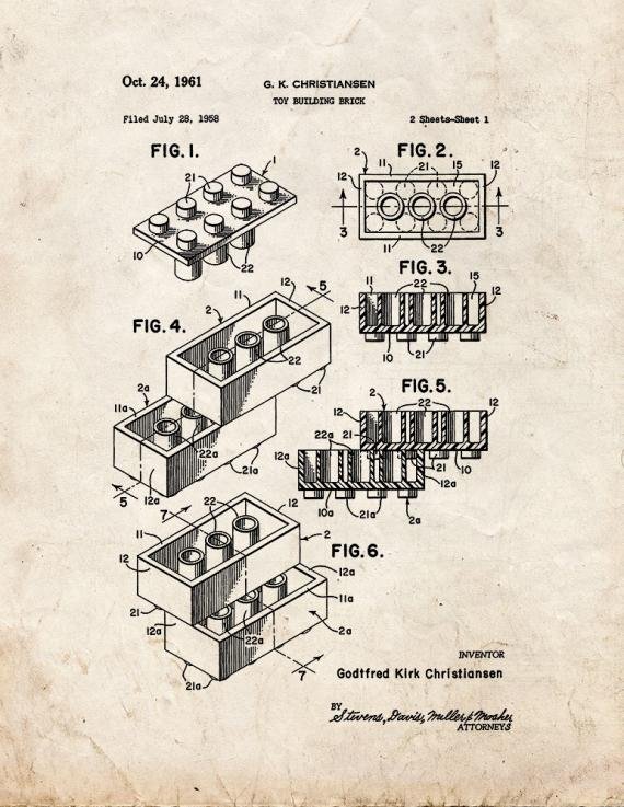 Patent Blueprint 203 1 12 A4 Photo Print