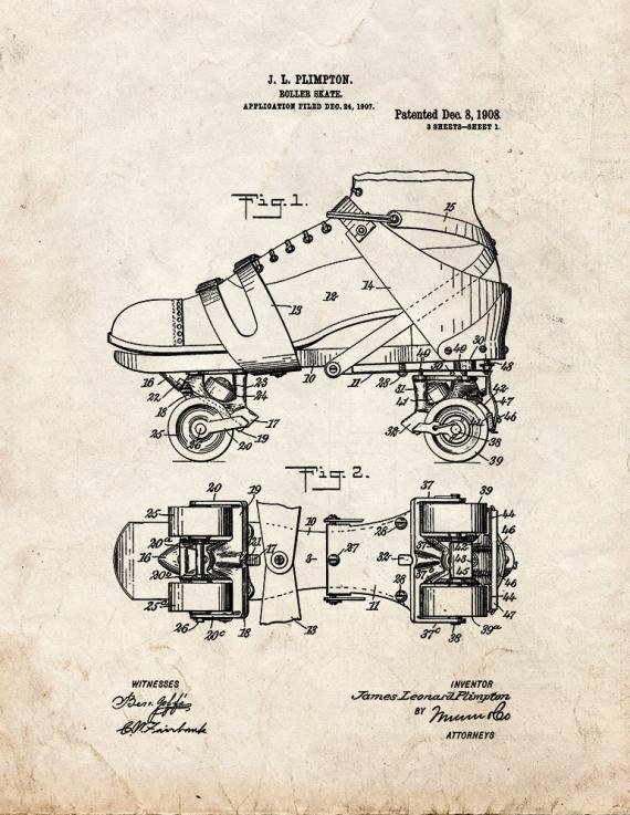 Patent Blueprint 2032 1 12 A4 Photo Print