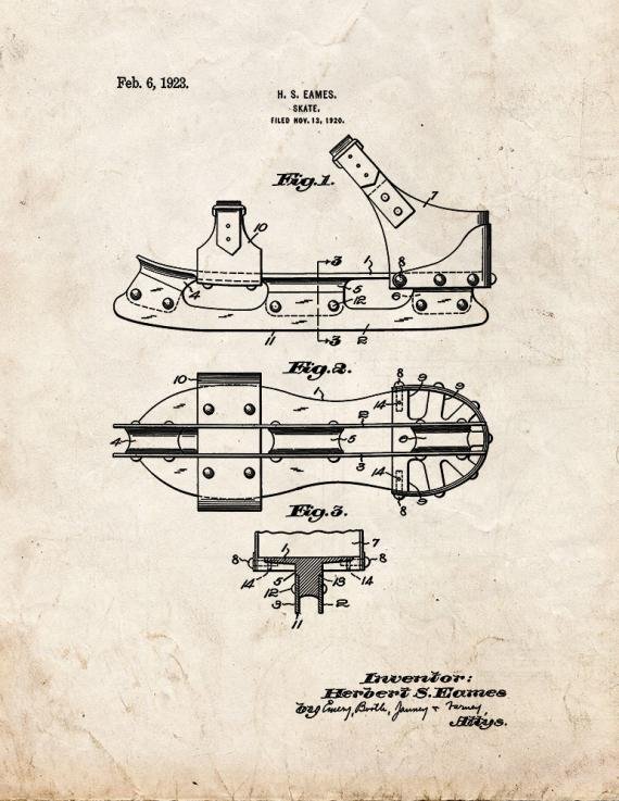 Patent Blueprint 2037 1 12 A4 Photo Print