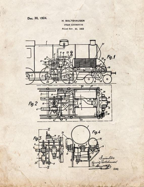 Patent Blueprint 2040 1 12 A4 Photo Print