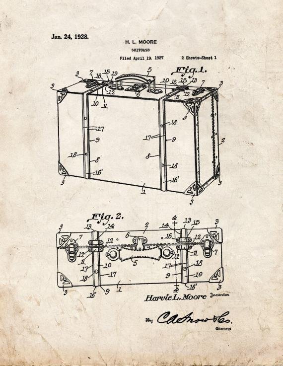 Patent Blueprint 2046 1 12 A4 Photo Print