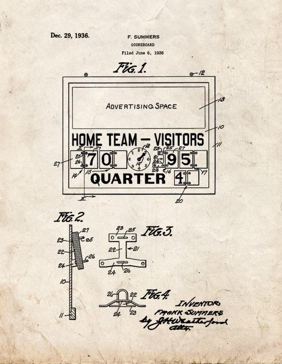 Patent Blueprint 2060 1 12 A4 Photo Print