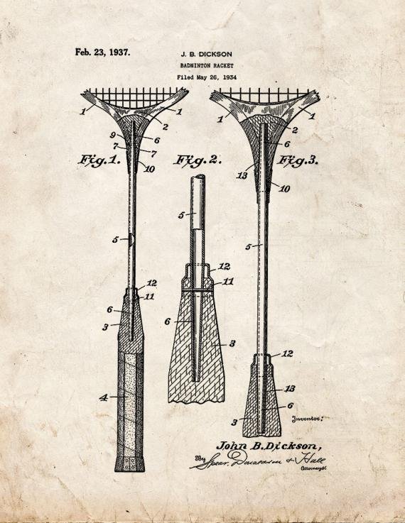Patent Blueprint 2061 1 12 A4 Photo Print