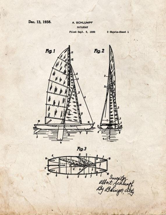 Patent Blueprint 2063 1 12 A4 Photo Print