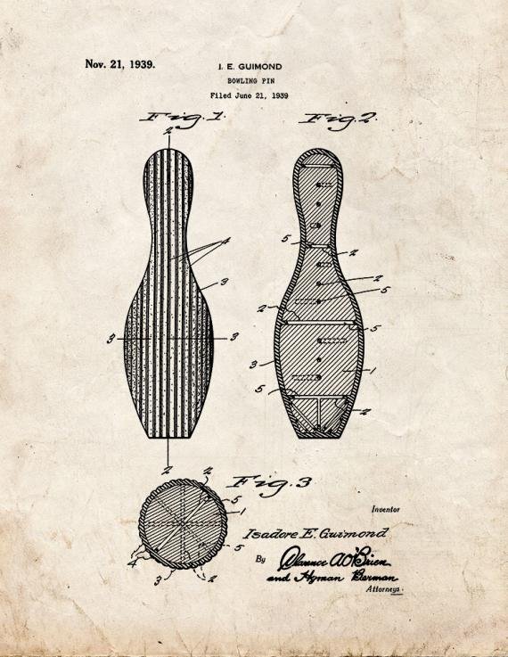 Patent Blueprint 2065 1 12 A4 Photo Print