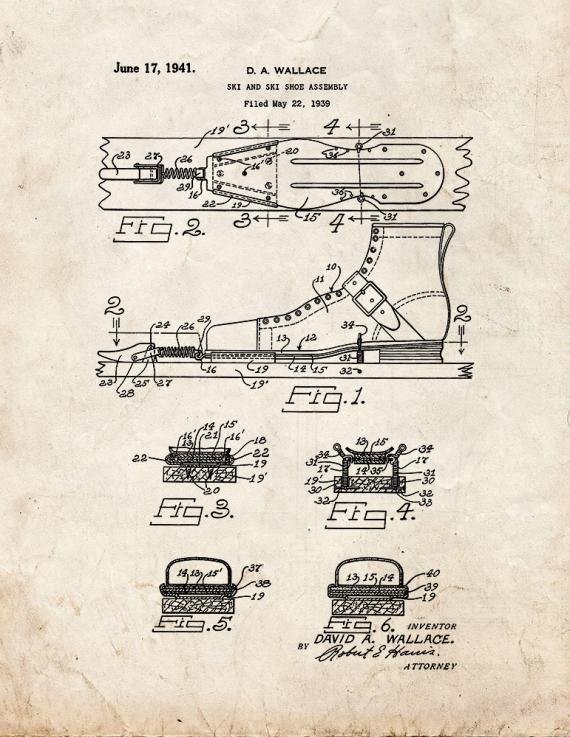 Patent Blueprint 2070 1 12 A4 Photo Print