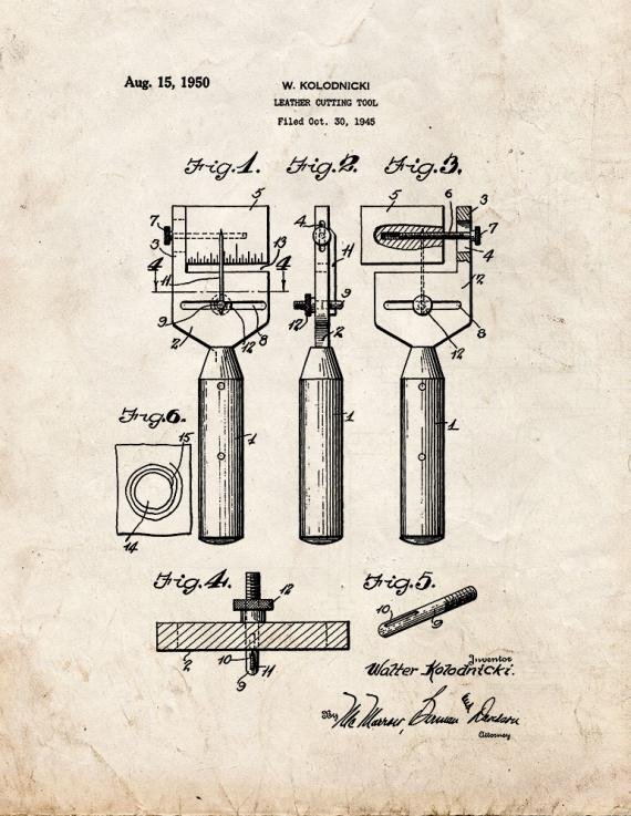 Patent Blueprint 2075 1 12 A4 Photo Print
