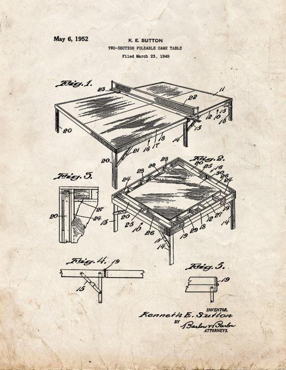 Patent Blueprint 2076 1 12 A4 Photo Print