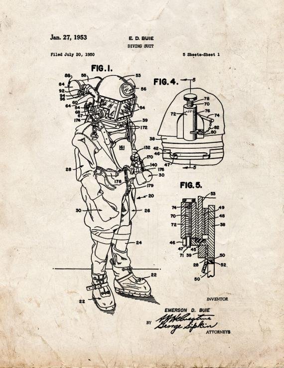 Patent Blueprint 2077 1 12 A4 Photo Print