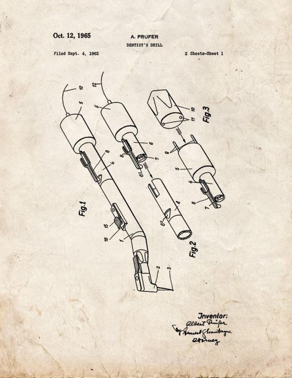 Patent Blueprint 2086 1 12 A4 Photo Print