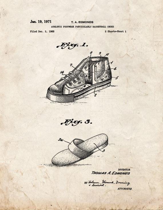 Patent Blueprint 2094 1 12 A4 Photo Print