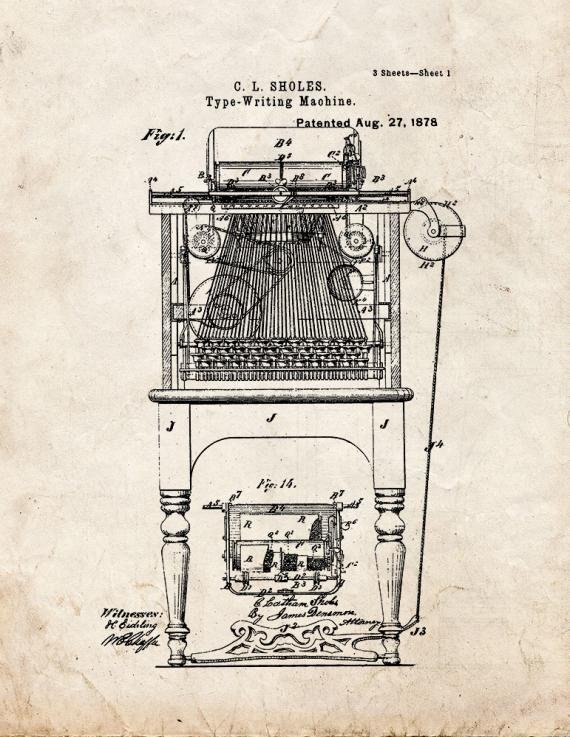 Patent Blueprint 2099 1 12 A4 Photo Print