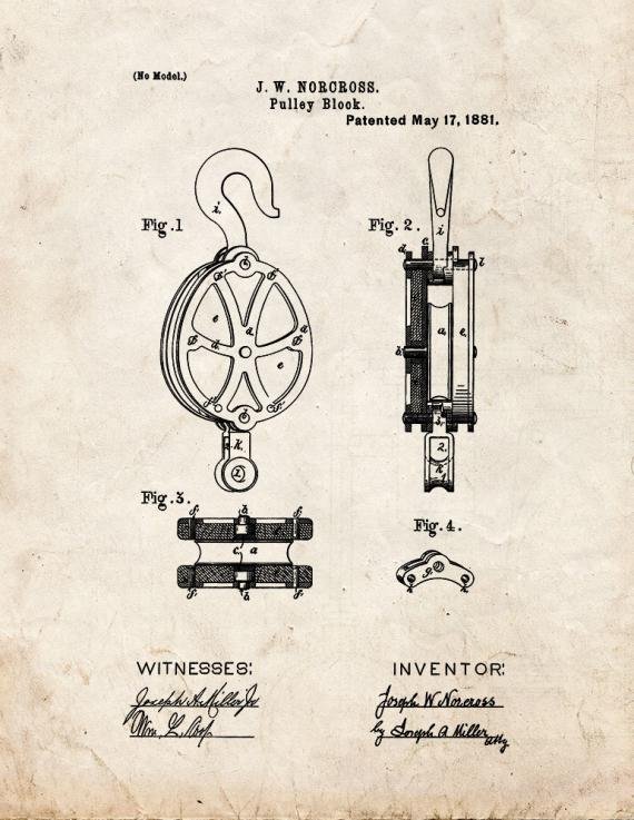 Patent Blueprint 2105 1 12 A4 Photo Print