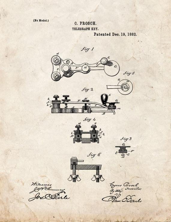 Patent Blueprint 2107 1 12 A4 Photo Print