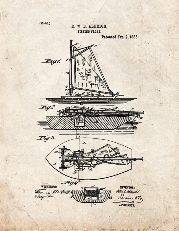 Patent Blueprint 2108 1 12 A4 Photo Print