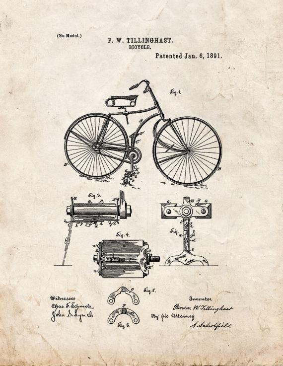 Patent Blueprint 2117 1 12 A4 Photo Print