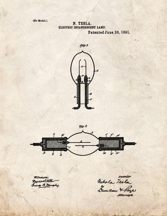 Patent Blueprint 2119 1 12 A4 Photo Print