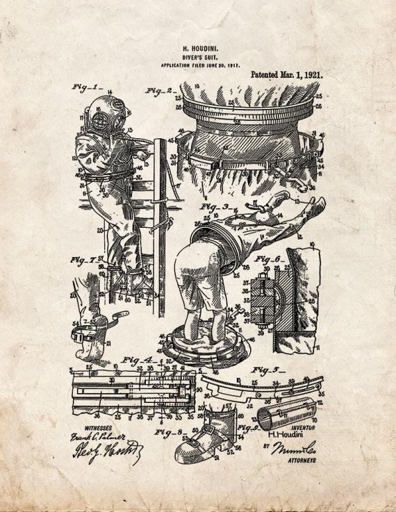 Patent Blueprint 212 1 12 A4 Photo Print