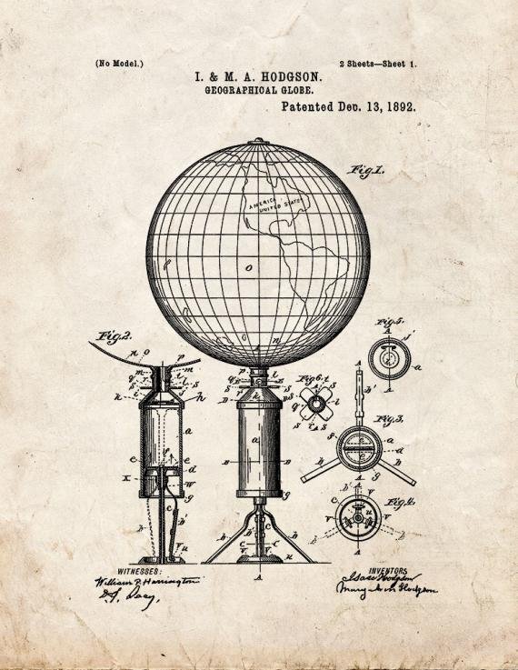 Patent Blueprint 2139 1 12 A4 Photo Print